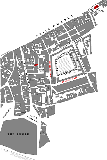 schematic mapof Whitechapel
