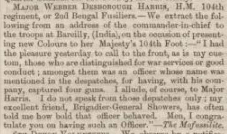 Desborough Webber Harris 30 Apr 1863
