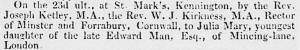 Julia Mary Man Marriage Announcement