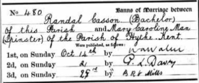 Randal Casson Mary Man Marriage