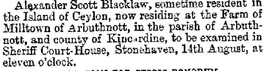 Glasgow Herald 10 August 1872
