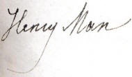Henry's signature