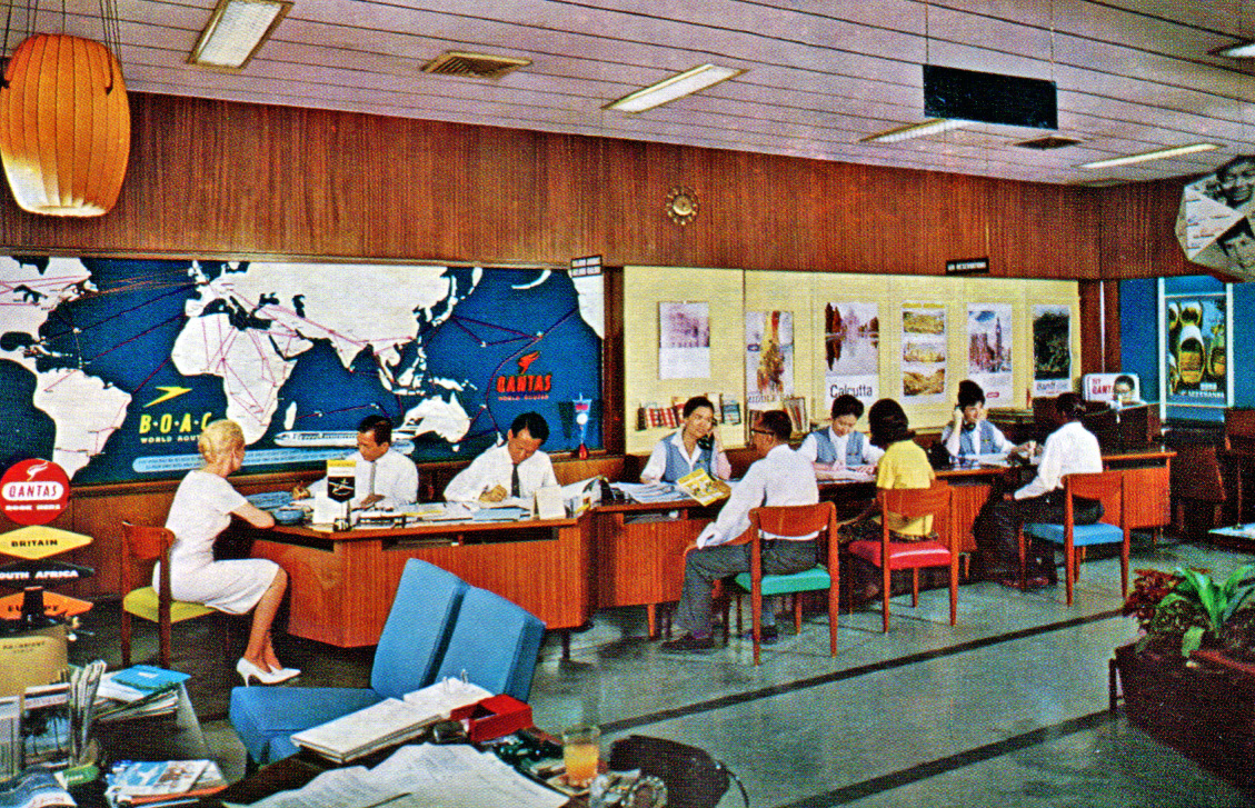 Bousteads' travel office in Singapore in 1963
