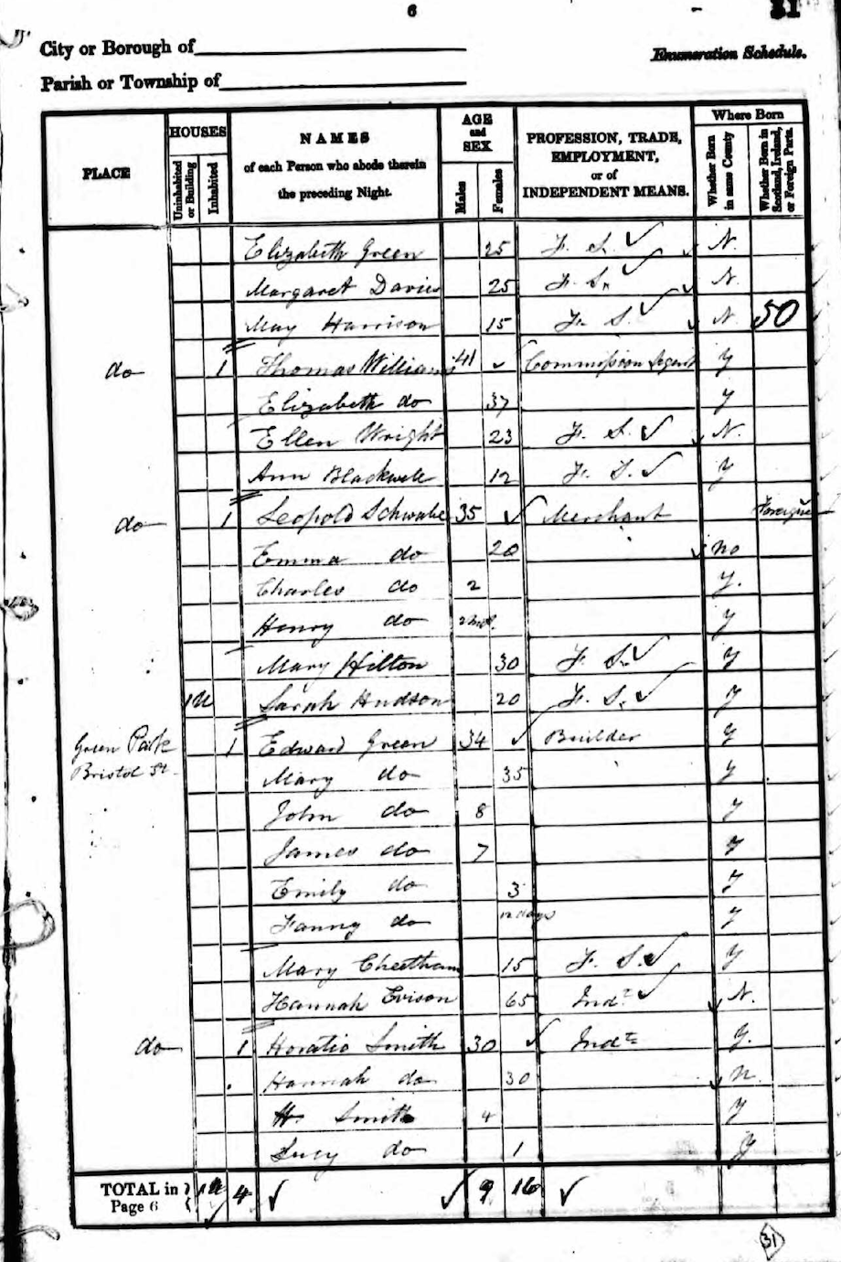 Leopold Census on 1841 census