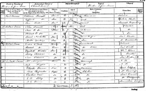 Jane Britton Dowell on 1851 Census