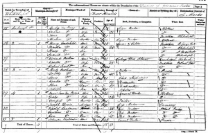 Bresaluer Family on 1861 Census