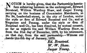 Edward Boustead and Jasper Young Partnership