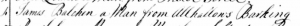 James Balchen burial