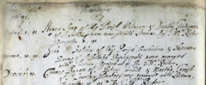 John Balchen Susannah Barnes Marriage 10 Nov 1691