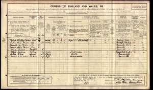 Falcon Family on the 1911 Census