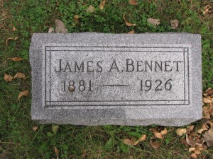 James Bennet Gravestone