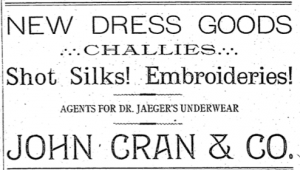 John Cran Morning Oregonian 7 Feb 1892