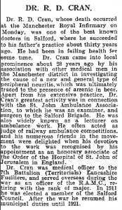 Obit of Robert David Cran1