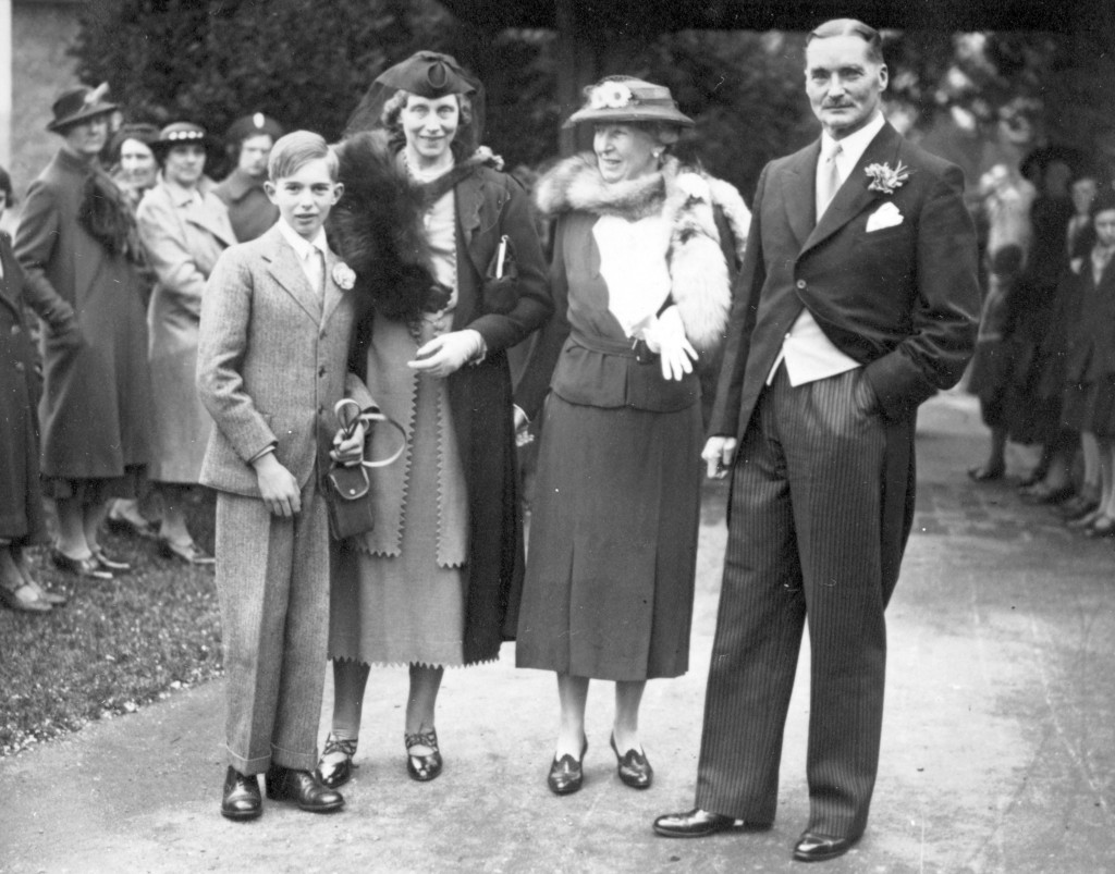 1938 Peter Man's Wedding Nora Man and Beryl Man with Leland Crosthwaite and Henry edited
