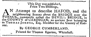 George Cumberland Hafod published June 7 1796