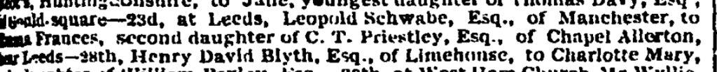 Lepold Schwabe Marriage