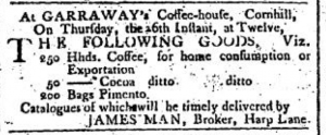 James Man Ad November 23, 1795