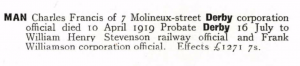 Charles Francis Man Probate