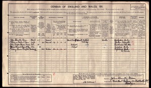 John Huntley Man and Family on 1911 census