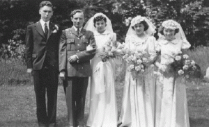 Will & Joyce wedding day group