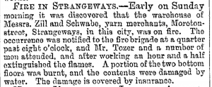 Zill and Schwabe Fire July 16,1887