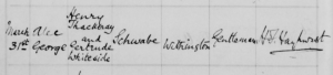 Alec George Schwabe Baptism 1897